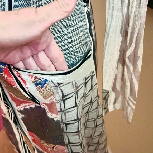 VTG Cache’,Y2K,RARE Button-Front, Patch-Patterned Dress,Pockets,Perfect,Size 6 - Picture 11 of 16